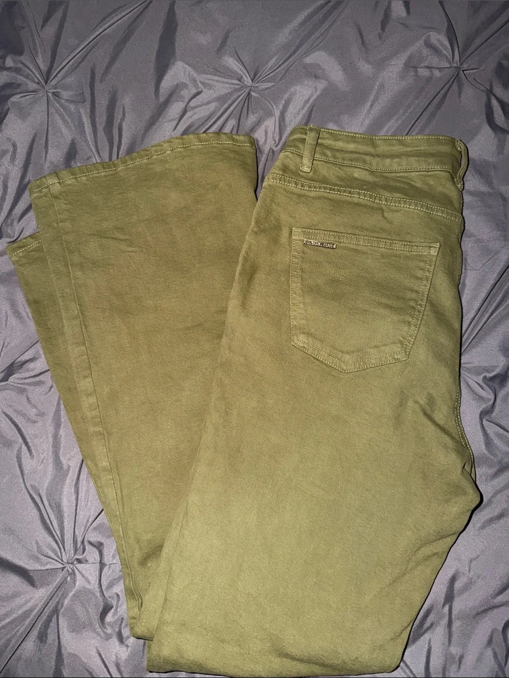 Michael Kors Olive Green Wide-Leg Pants